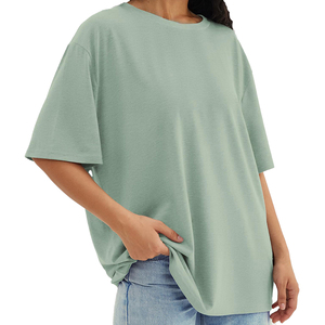 เสื้อผ้าสตรีทแวร์ทรงหลวมแบบสลิมฟิต ตกแต่งด้วยลายปัก สีพื้น ผ้าฝ้าย 100% แห้งเร็ว เป็นมิตรกับสิ่งแวดล้อม - Product Image 1