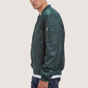 Chaqueta para Hombre, Chaqueta Varsity con Cierre de Botones a Presión, Manga Larga, Parche Bordado, Cuello Acanalado, Moderna - Product Image 1