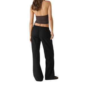 Custom Women Flare Wide Leg Sweatpants Full Length Winter Joggers Straight <b>Trousers</b> OEM ODM Wholesale - Product Image 4