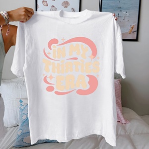 Nostalgia IN MY THIRTIES ERA Camiseta de algodón puro para mujer ajuste cómodo - Product Image 1