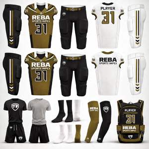 Professional American Football Uniform Kit Custom Sublimated Jersey Pants <b>Socks</b> Reba Sports Team Set - Product Image 5