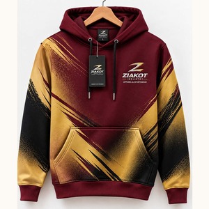 เสื้อฮู้ดสปอร์ตสีกรมท่า ทอง ขาว แบบสั่งตัดเย็บโดยตรงจากโรงงาน Ziakot ขายส่ง - Product Image 3