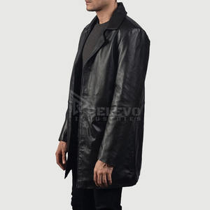 แจ็คเก็ตหนังแท้ผู้ชายขายส่งจำนวนมาก แจ็คเก็ตนักขี่มอเตอร์ไซค์หนังแกะพรีเมียม รับทำโลโก้แบรนด์ เสื้อโค้ทมอเตอร์ไซค์ ราคาโรงงาน - Product Image 2