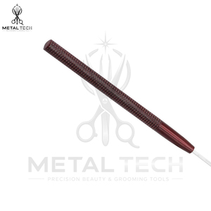 Dark Red Knurled Grip Steel Hair Extension Loop <b>Threader</b> Latch Hook <b>Needle</b> Tool Set For Micro Ring Links Installation - Product Image 2