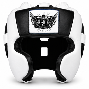 IRON PUNCH Tri-Tech Sports Safety Training Head Guard Real Artificial Leather Thick 4-Layer Padding DUAL LOCK Closing System - Product Image 1