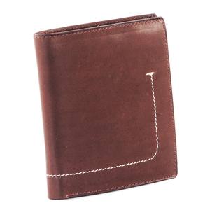 กระเป๋าใส่เหรียญหนังแท้ กันน้ำ หรูหรา ดีไซน์ใหม่ทันสมัย กระเป๋าสตางค์ผู้ชายแบบสั้น วินเทจ ป้องกัน RFID  แบบมินิมอล โพลีเอสเตอร์ - Product Image 1