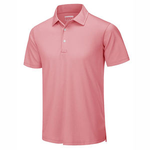 เสื้อโปโลแขนสั้นผู้ชาย สีพื้น ผ้าปิเก้ ระบายอากาศได้ดี สวมใส่สบาย สีฟ้าอ่อน - Product Image 4