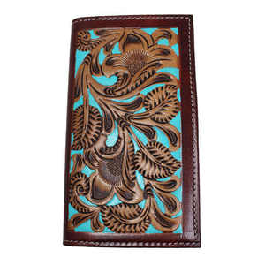 กระเป๋าสตางค์หนังวัวลายสัตว์แบบยาว ดีไซน์วินเทจ ป้องกัน RFID ปิดแบบกระดุม ซับในหนังแท้ รุ่นใหม่ล่าสุด - Product Image 3