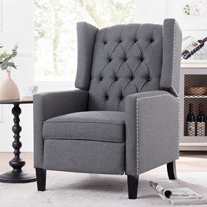 27.16\" Wide Manual Wing Chair <b>Recliner</b> - Product Image 3