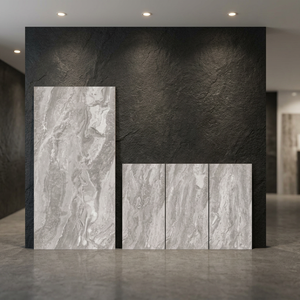 Azulejos de Porcelana Brillante con Aspecto de Mármol Natural Verde de 800x1600 mm para Paredes y Pisos de Hoteles, Diseño Cerámico con Apariencia de Piedra Italiana Beige - Product Image 6