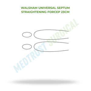 Pinza de Enderezamiento de Septum Universal Walsham de 23 cm, Instrumento Quirúrgico ORL para Corrección del Septum Nasal - Product Image 2