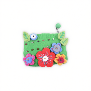 Monedero de Fieltro con Diseño de Flores de Temporada - Product Image 2