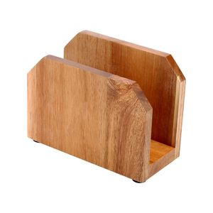 Porte-serviettes élégant en bois et métal pour cuisine moderne, table à manger, bar à domicile, café - Design durable et fonctionnel, fait main - Product Image 6