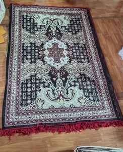 Tapis tissé à motif médaillon traditionnel avec franges, tapis de sol doux pour salon, chambre à coucher, usage intérieur, tapis décoratif - Product Image 2