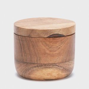 Boîte de rangement pour sel et poivre en bois de teck, forme et taille personnalisées, écologique, passe au lave-vaisselle et au four, qualité supérieure, ustensiles de cuisine, bol à épices - Product Image 2