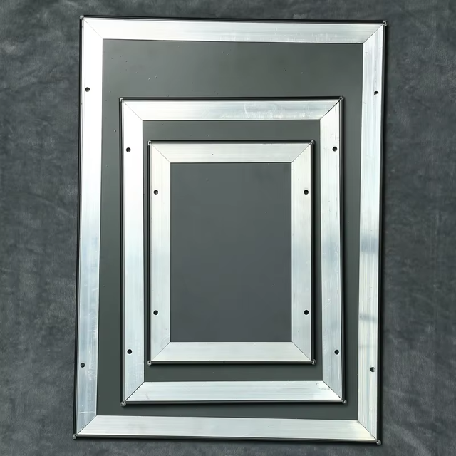 Hookei 24x36 Snap Clips Poster Display Frame A1/A2/A3/A4 Silver Aluminum 25mm/32mm Wall-Mounted Durable Eco-Friendly Powder