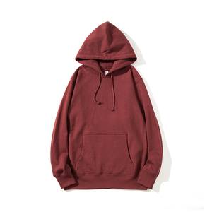 เสื้อฮู้ดดี้โอเวอร์ไซส์ผ้าฝ้ายปักลายโลโก้แบบกำหนดเองสำหรับผู้ชาย สีดำ สไตล์สตรีทแวร์ - Product Image 1