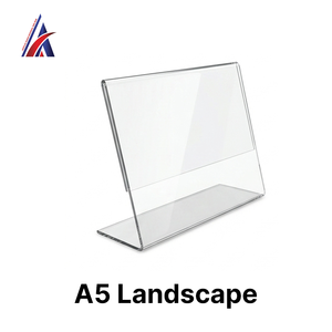Best Supplier <b>Acrylic</b> L Shape <b>Stand</b> Landscape A5 Counter Sign Holder Menu Leaflet Frame Desk <b>Display</b> Home Decor B2B OEM Factory - Product Image 6