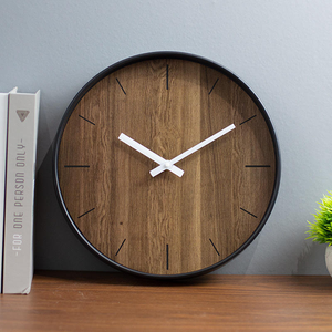 12 Inch Art Deco Antique Style Single Face Needle Display <b>Living</b> <b>Room</b> <b>Wall</b> <b>Clock</b> Custom Wooden Quartz <b>Clock</b> - Product Image 3
