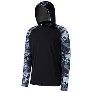 Hoodie de pêche léger personnalisé, idéal pour la chasse aux oiseaux aquatiques et en marais, à manches longues, protection UV UPF 50+, pour le camping et la randonnée - Product Image 4