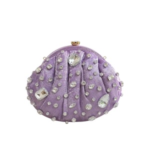 Bolso de mano metálico con cuentas y flecos, el más vendido de 2026, con una sola correa y decoración de lentejuelas para mujer, a precio mayorista en India - Product Image 1
