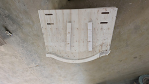 Customized CNC Cut Plywood <b>Sofa</b> <b>Bed</b> with PU Leather and Wood Legs Industrial Design for Living Room - Product Image 2
