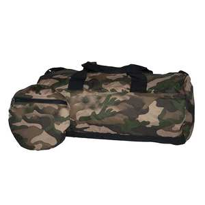 Sac de sport pliable léger, sac de voyage camouflage, sac de sport en forme de baril avec poignées de transport - Product Image 1