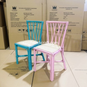 Silla Infantil de Ratán Hecha a Mano de Lujo para Alquiler, para Bodas, Fiestas de Cumpleaños, Eventos, Muebles Infantiles al por Mayor, Proveedor OEM Personalizado de Vietnam - Product Image 4