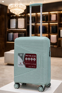 Luxury PP Material Durable Hard Shell Travel Suitcase TSA <b>Lock</b> 360 Spinner <b>Wheel</b> Luggage USB Charging Port Large Capacity - Product Image 3