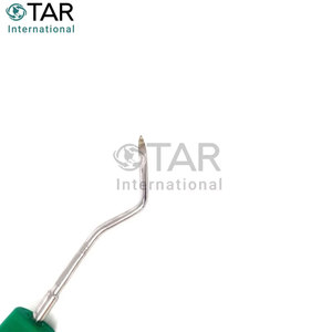 Instrument chirurgical H2 gauche avec poignée verte en acier inoxydable allemand, instruments dentaires, élévateur Heidbrink pour pointe radiculaire dentaire - Product Image 4