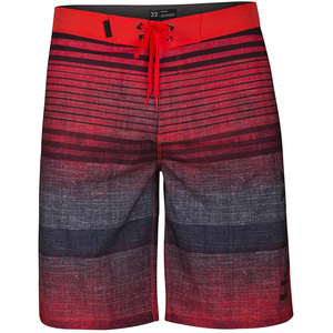 Short de bain décontracté pour homme en polyester/coton respirant à séchage rapide, taille mi-haute avec cordon de serrage, style Bermuda, couleur unie 34 - Product Image 3