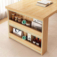 Table à manger extensible en bois massif, style minimaliste moderne, avec rangement intégré, 4 chaises assorties, écologique, pour salle à manger, hôtel