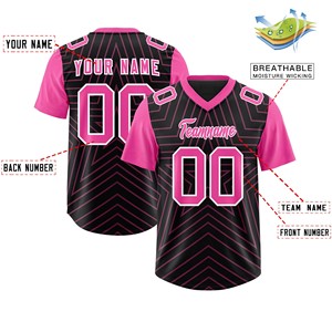 Professional American Football Jersey Moisture Wicking Fabric Digital Print Custom Logo OEM ODM Supplier Performance Wear - Product Image 6