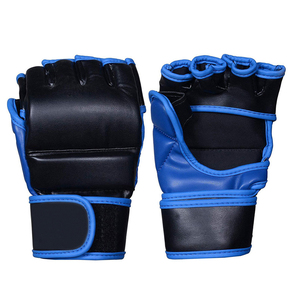 ถุงมือฝึกซ้อมหนังครึ่งนิ้ว Rahsal Industries พร้อมสายรัดข้อมือ สำหรับ MMA/คิกบ็อกซิ่ง/มวย  แบบ unisex สีเบจ สำหรับเด็กอายุ 14 ปีขึ้นไป - Product Image 4