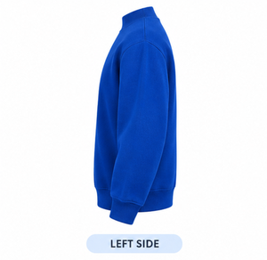 Sweat-shirt à col montant bleu personnalisé avec logo, à manches longues, pour femme, idéal pour un usage décontracté – Nouvelle collection très prisée - Product Image 6
