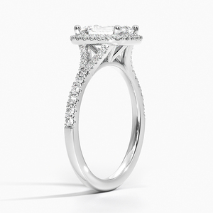 BOJ <b>Ring</b> 0104 <b>Emerald</b> Cut 925 <b>Silver</b> Halo Stone Prong Setting Solitaire Diamond <b>Ring</b> 2ct D Color VVS1 Moissanite GRA Certified - Product Image 2
