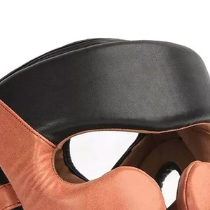 Casque de boxe en cuir pour entraînement MMA, protection intégrale du visage pour Muay Thai, casque de sparring - Product Image 5