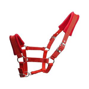 High Quality Eco-friendly Nylon Soft Fleece Padded Durable Comfortable Long Lasting English Saddle <b>Halter</b> Customized Color Made - Product Image 5