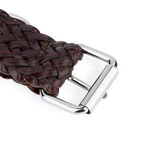 Genuine leather dog collar designed with <b>braided</b> pattern for strength comfort and long term use in very wholesale price - Product Image 5