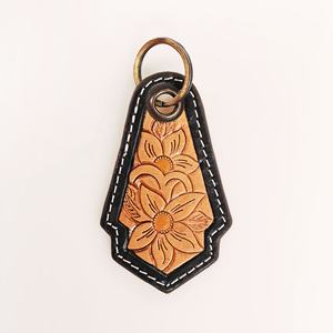 Porte-clés en cuir de vachette personnalisé, article cadeau - Product Image 6