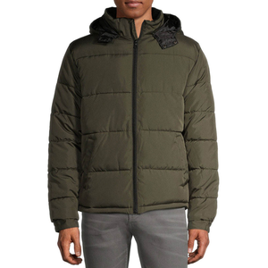 Wholesale <b>Cheap</b> Price Warm Windproof Breathable Hooded Puffer Mens Bomber <b>Jackets</b> <b>Winter</b> Custom Outdoor Front Logo Coats - Product Image 1