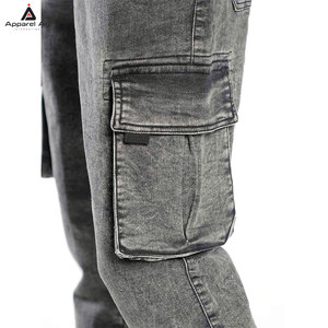 OEM Service Modern Men Straight Jogger Pants Custom Wholesale Regular Fit Print Casual Streetwear <b>Jeans</b> Joggers Mid <b>Waist</b> - Product Image 5