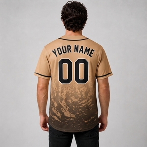 เสื้อเบสบอลแบบยูนิเซ็กซ์ แขนสั้น คอวี พิมพ์ลายดิจิตอล ซับลิเมชั่น โพลีเอสเตอร์ 100% แห้งเร็ว ไซส์ใหญ่ สำหรับผู้ใหญ่ เล่นกีฬา - Product Image 4