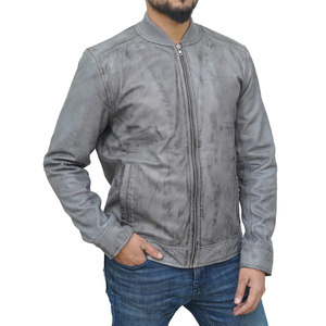 Armor-Ready Sheep Skin Leather Motorcycle Jacket | Breathable Waterproof Moto Bomber Jacket Stand Hood | Wholesale <b>Genuine</b> - Product Image 3