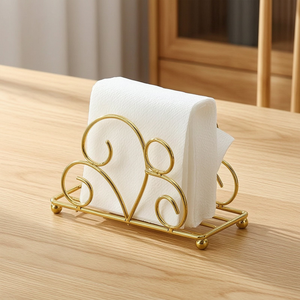 Porta Servilletas de Metal Dorado con Diseño Decorativo, Elegante Organizador de Servilletas para Mesa, Soporte Decorativo para Mesa de Comedor, Cocina, Restaurante - Product Image 2