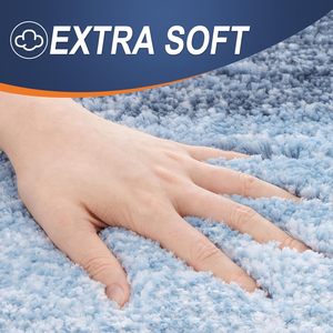 Hot Selling 17"x24" Microfiber Bath <b>Mat</b> Super Absorbent Non-Slip Floor Thick Plush Shaggy Tufted <b>Bathroom</b> Rug Washable Hotel - Product Image 3