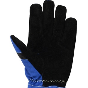 Gants en cuir fendu mi-coude KEVEN IMPEX KI-554 - Imperméables, résistants au feu, écologiques, couleurs bleu/noir, toutes saisons - Product Image 6