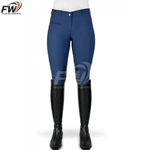 Leggings de equitación de cintura alta con estampado de silicona en todo el asiento y bolsillos para móvil, al por mayor - Product Image 6