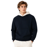 Sweat à capuche personnalisé pour homme, 300 grammes, en polyester et coton tricoté, avec poche et cordon de serrage, style streetwear décontracté, 400 g/m²