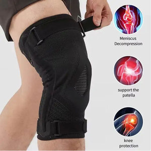Genouillères en néoprène Econex Sports, grises, respirantes, universelles, unisexes, toutes saisons, pour la musculation, modèle basique. - Product Image 1